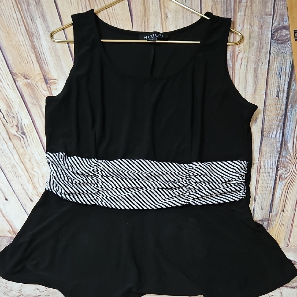 🔥Perceptions New York Sleeveless‎ Blouse Size 12